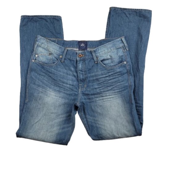 Rock & Republic Neil Straight Leg Jeans Size 36 Classic Blue Denim Mens Jeans - Picture 8 of 9
